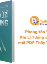 Phong tỏa Vật Lí 12 Khí Lí Tưởng chương trình mới PDF Thầy Vũ Ngọc Anh